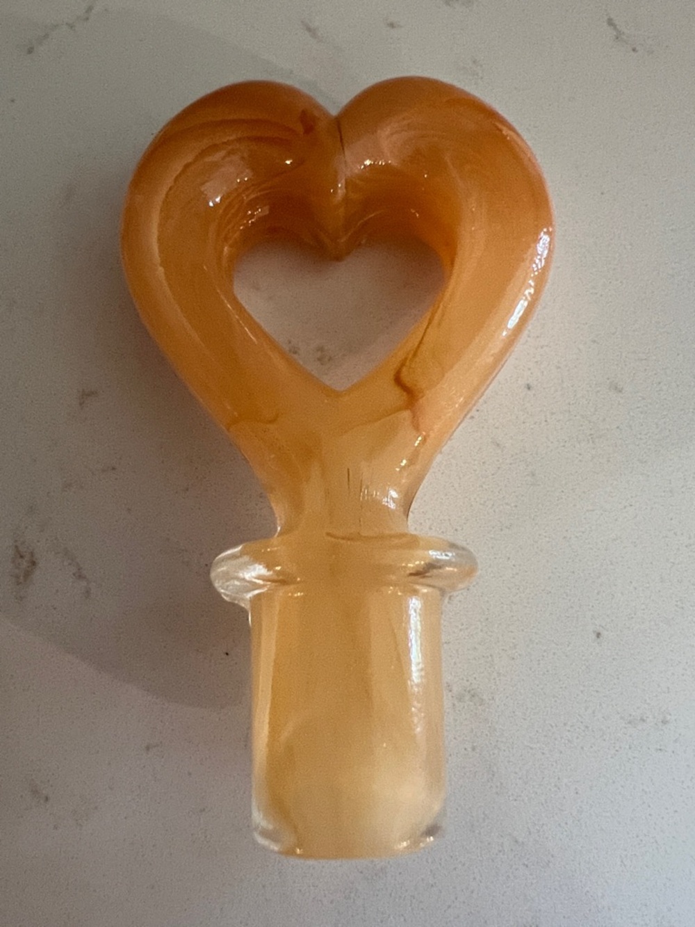 Vintage Maestri Vetrai Art Glass Decanter Heart Stopper Italy Colorful Swirl - Picture 7 of 13